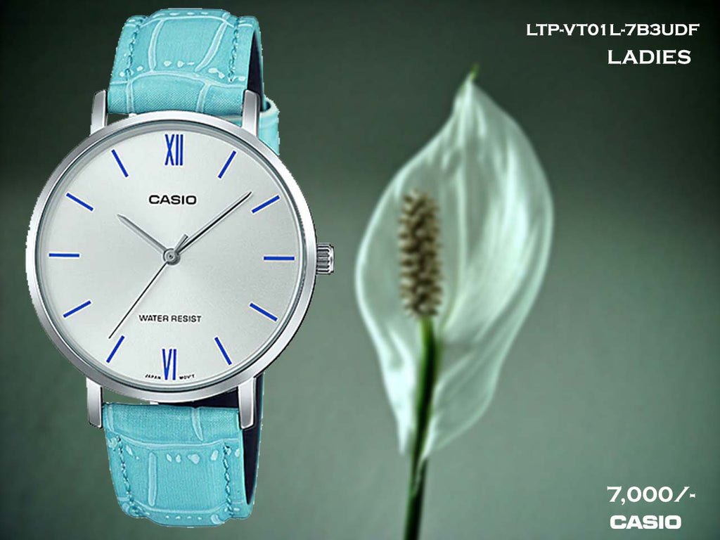 Casio Exclusive Ladies Leather Belt LTP-VT01L-7B3UDF