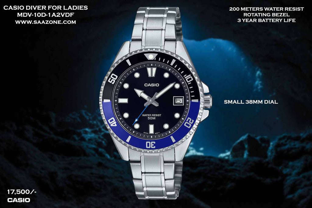 Casio Divers Timepiece for Ladies MDV-10D-1A2VDF
