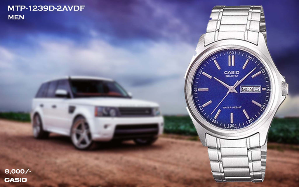 Casio Exclusive Stainless Steel for Men MTP-1239D-2A