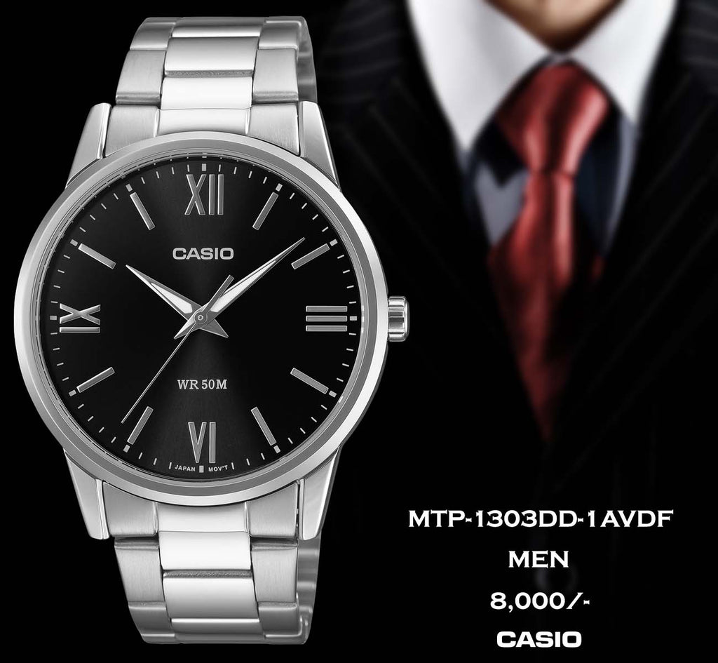 Casio Men Stainless Steel Belt MTP-1303DD-1AVDF