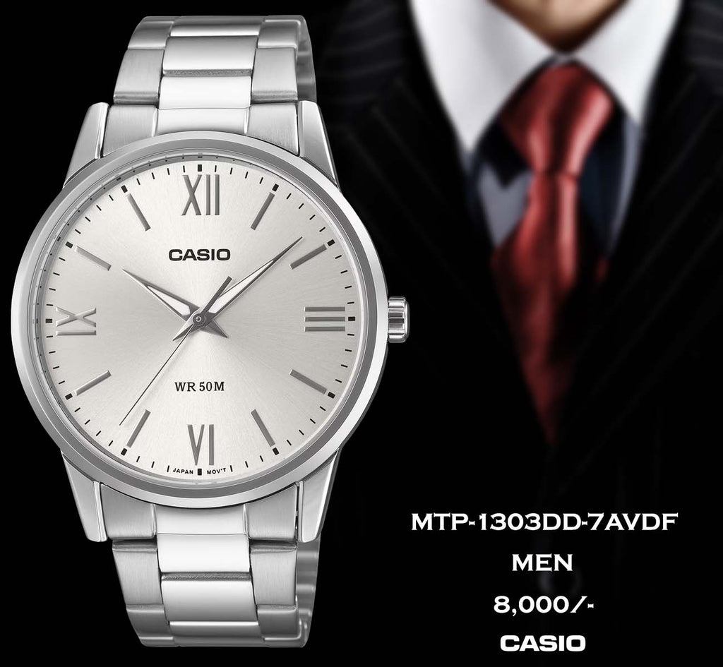 Casio Men Stainless Steel Belt MTP-1303DD-7AVDF