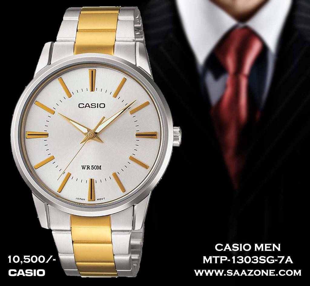 Casio Exclusive Stainless Steel for Men MTP-1303SG-7A