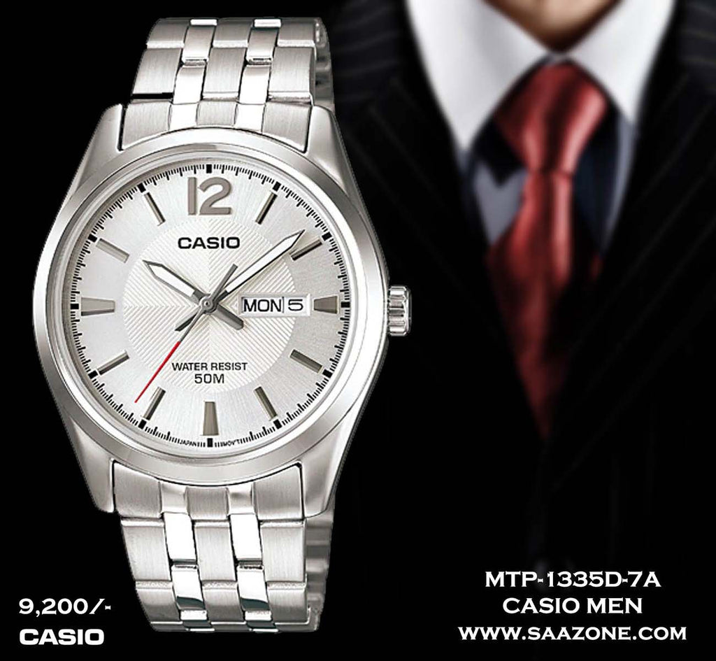 Casio Men Stainless Steel Belt MTP-1335D-7AVDF
