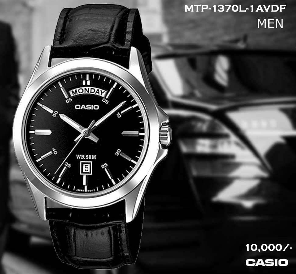 Casio Exclusive Leather for Men MTP-1370L-1A