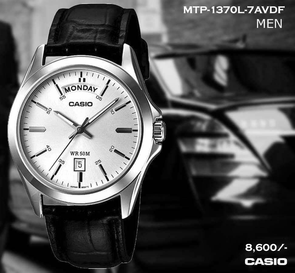 Casio Exclusive Leather for Men MTP-1370L-7A