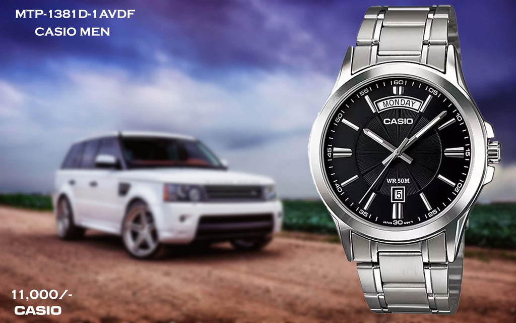 Casio Exclusive Stainless Steel for Men MTP-1381D-1A