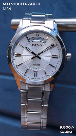 Casio Exclusive Stainless Steel for Men MTP-1381D-7A