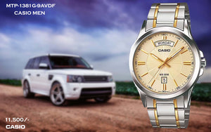 Casio Exclusive Stainless Steel for Men MTP-1381G-9A