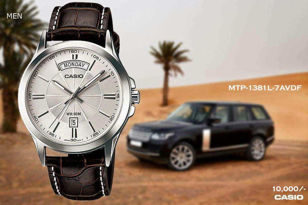Casio Exclusive Leather for Men MTP-1381L-7A