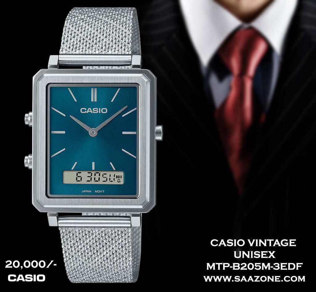 Casio Vintage Unisex MTP-B205M-3EDF