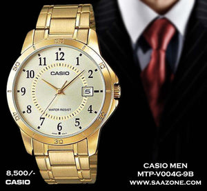 Casio Exclusive Stainless Steel Gold Color for Men MTP-V004G-9B
