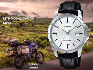 Casio Exclusive Leather Belt Date for Men MTP-V004L-7A