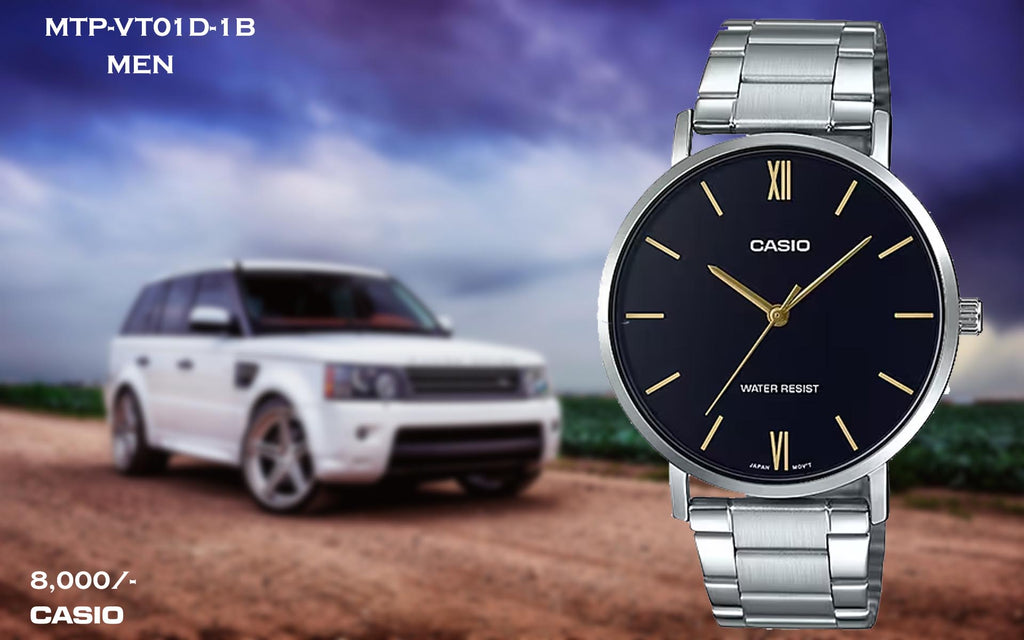 Casio Men Enticer Stainless Steel MTP-VT01D-1BUDF