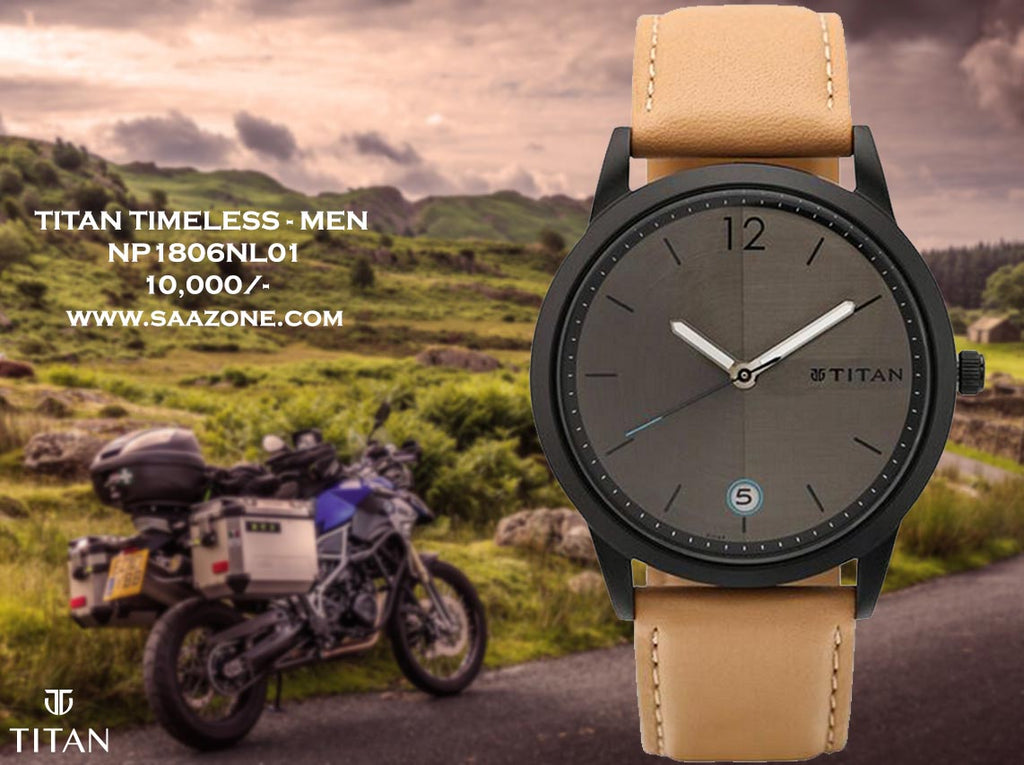 Titan Timeless Refined Anthracite Dial for Men 1806NL01