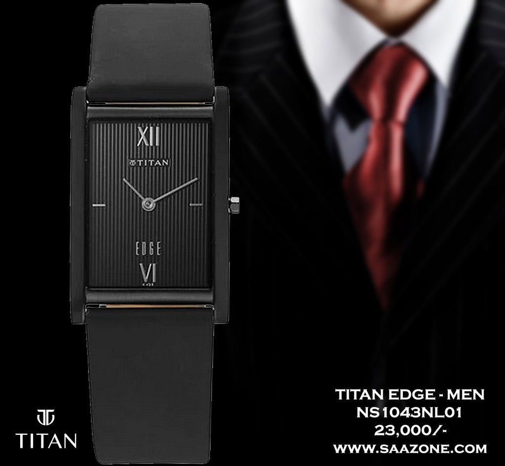 Titan Edge Black Dial for Men 1043NL01