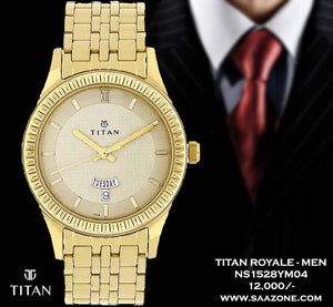 Titan Quartz White Dial for Men 1528YM04