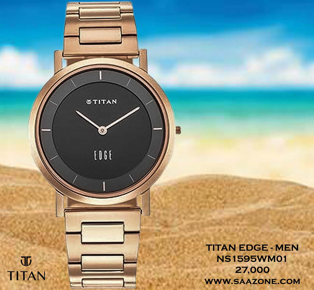 Titan Edge Anthracite Dial for Men 1595WM01