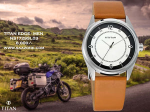 Titan Quartz White Dial for Men 1729SL03