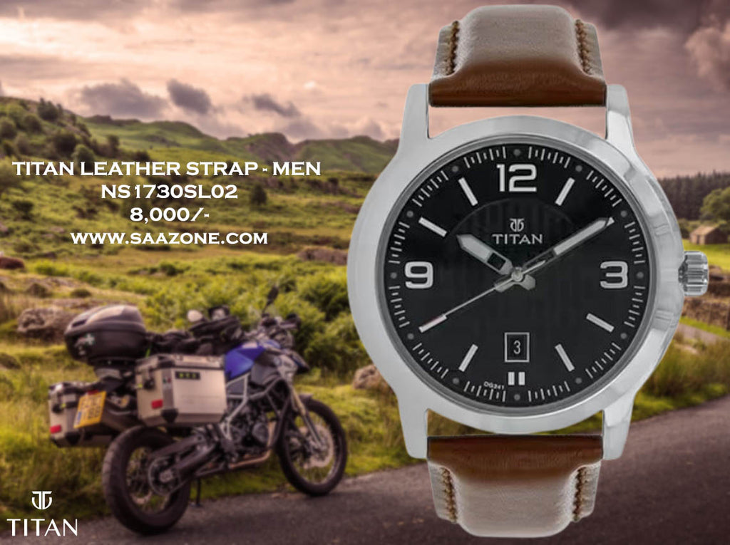 Titan Quartz Black Dial for Men 1730SL02