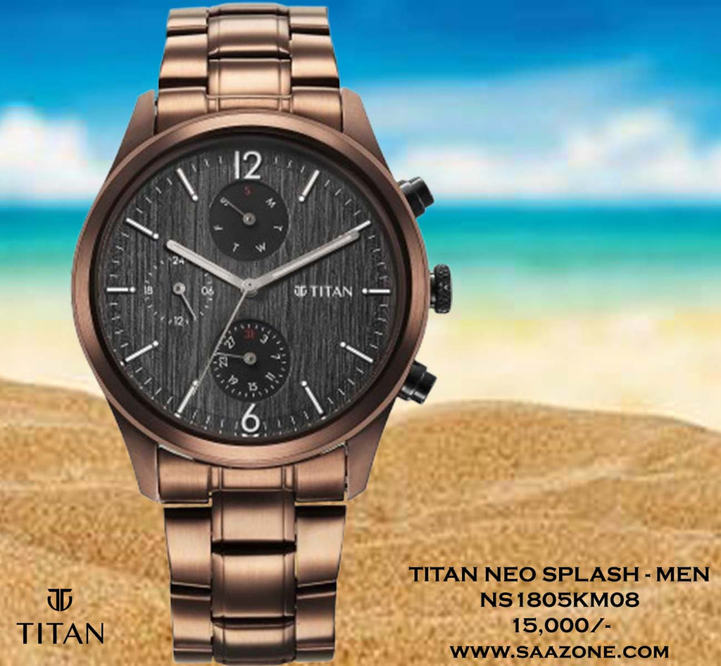 Titan Neo Splash Black Dial for Men 1805KM08