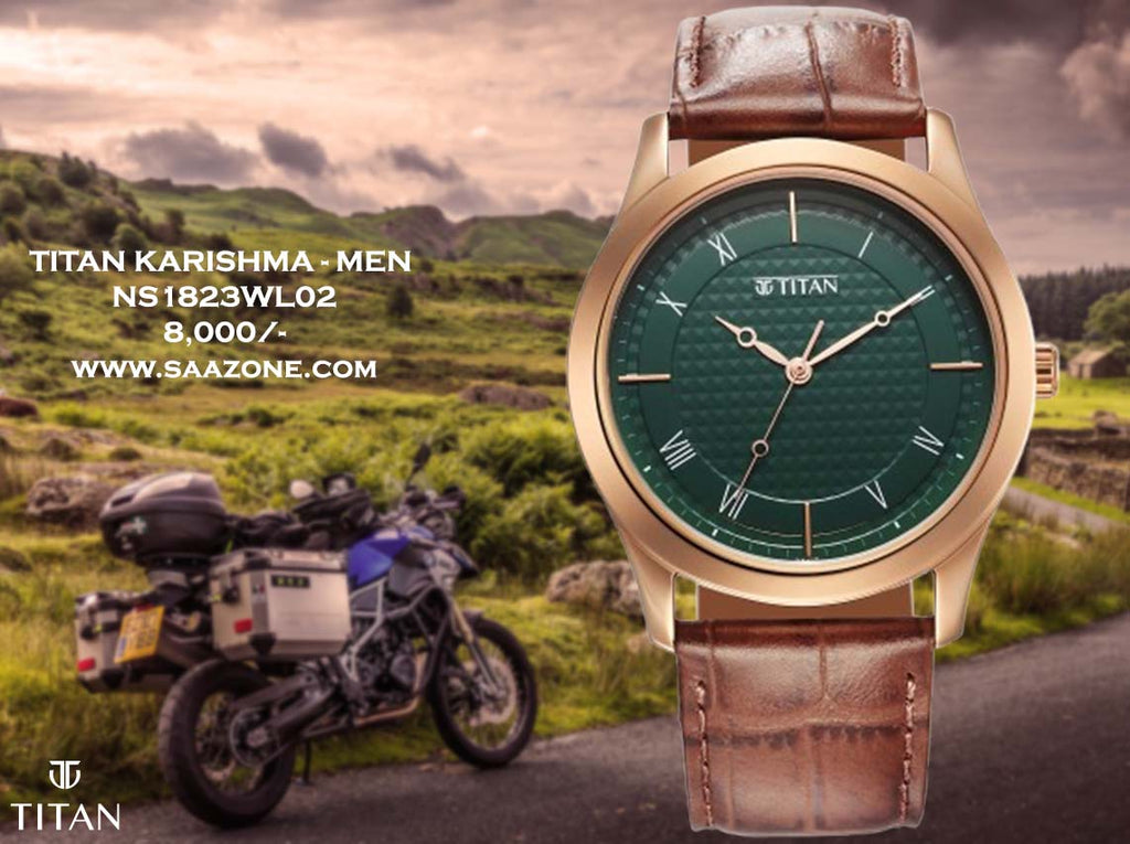 Titan Karishma Green Dial for Men 1823WL02