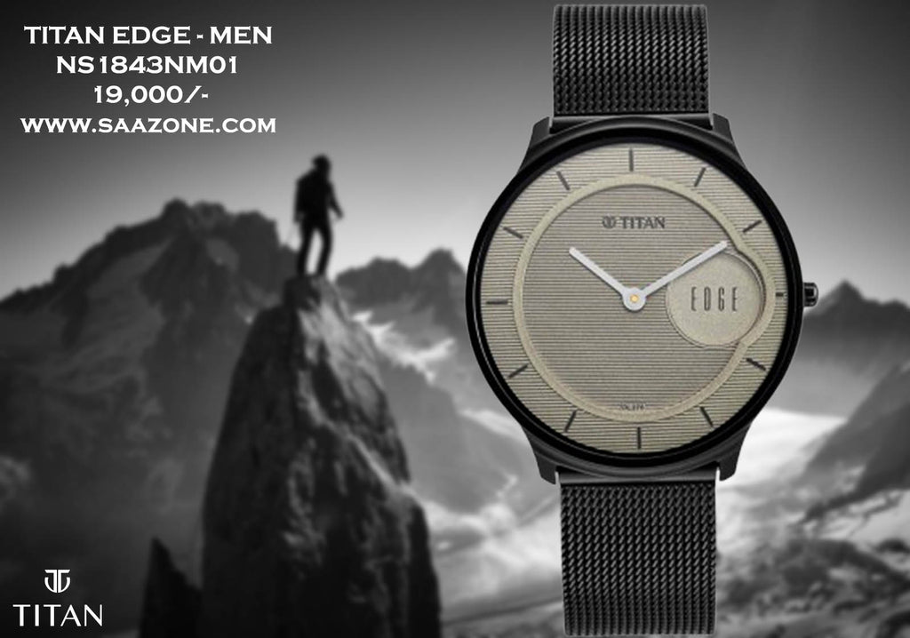 Titan Edge Beige Dial for Men 1843NM01