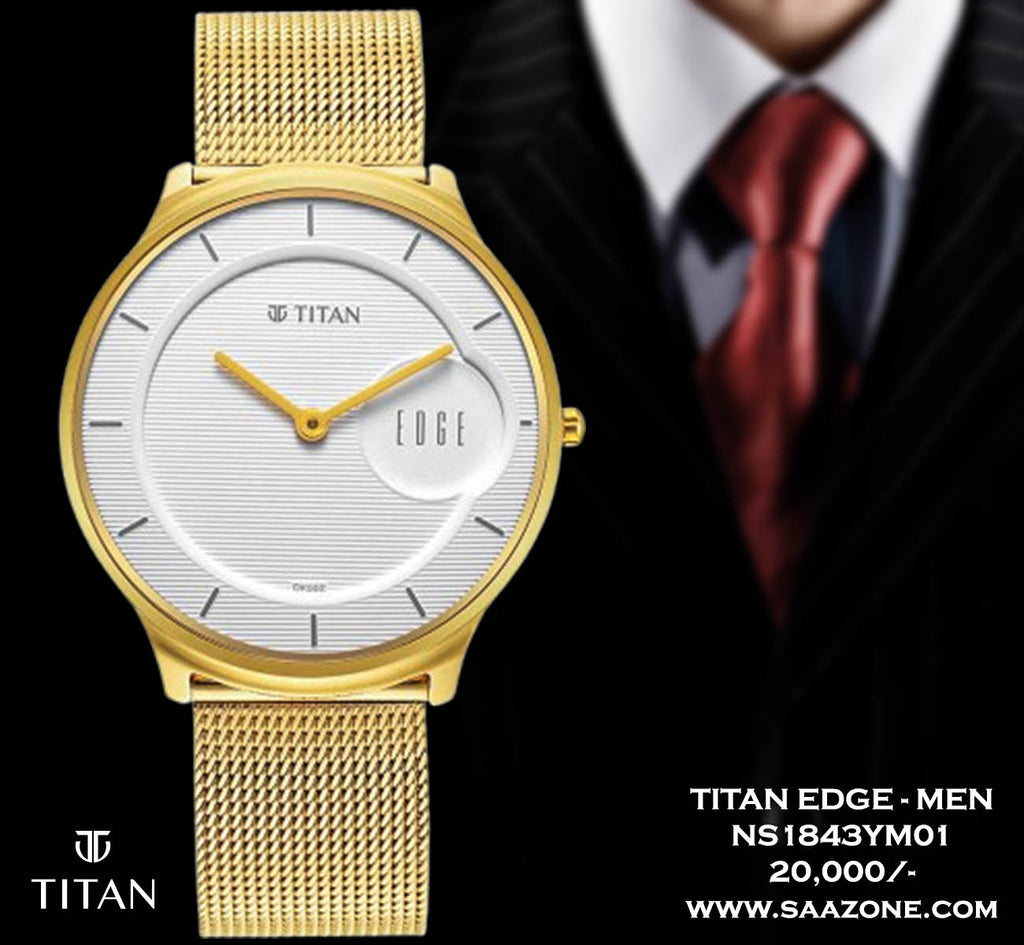 Titan Edge White Dial for Men 1843YM01