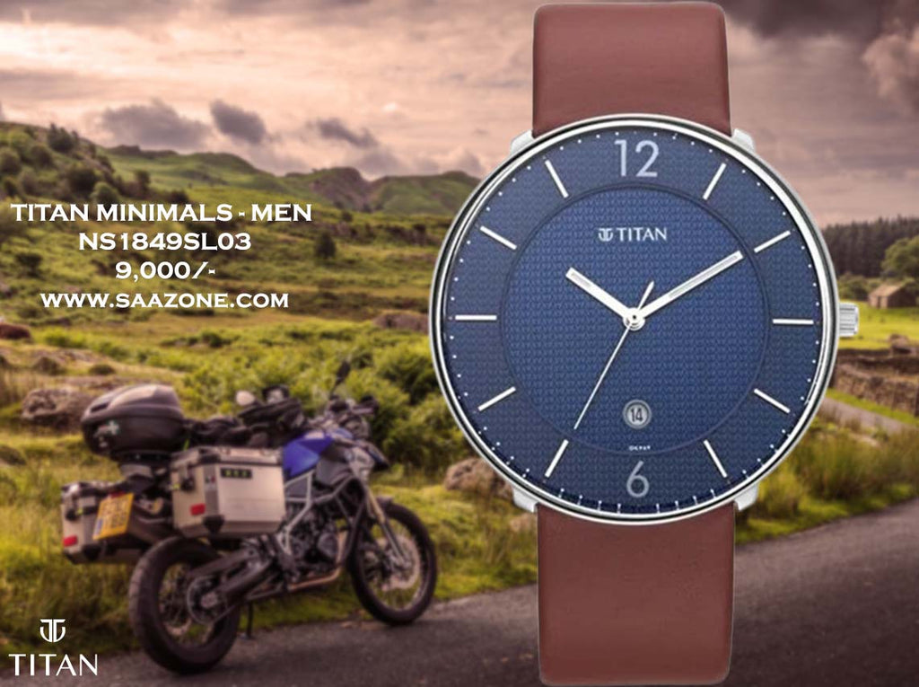 Titan Blue Dial for Men 1849SL03