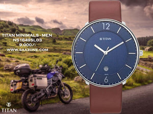 Titan Blue Dial for Men 1849SL03