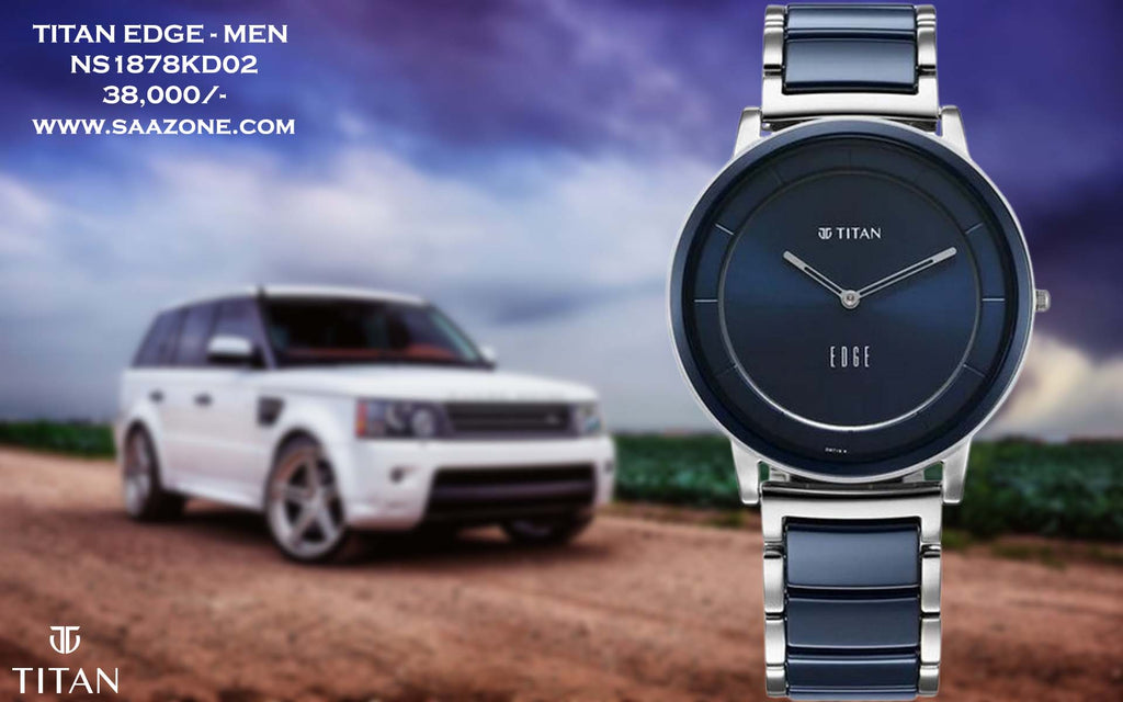 Titan Edge Fusion Blue Dial for Men 1878KD02