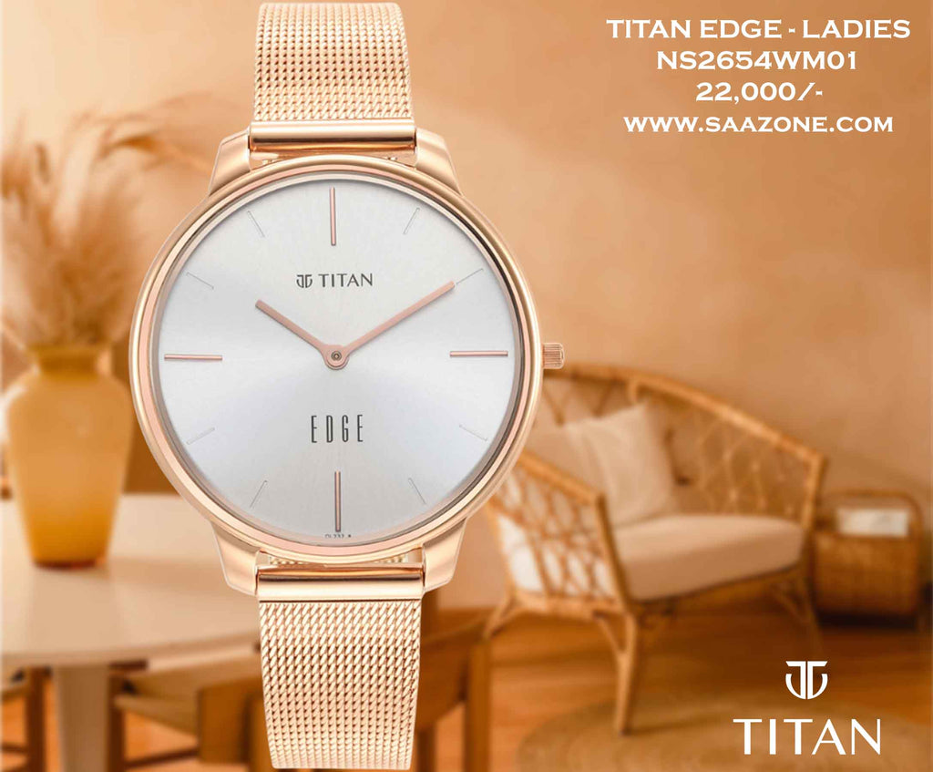 Titan Edge White Dial for Ladies 2654WM01