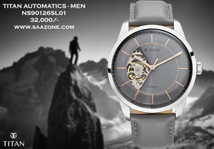 Titan Automatic Sectoral Grey Dial for Men 90126SL01