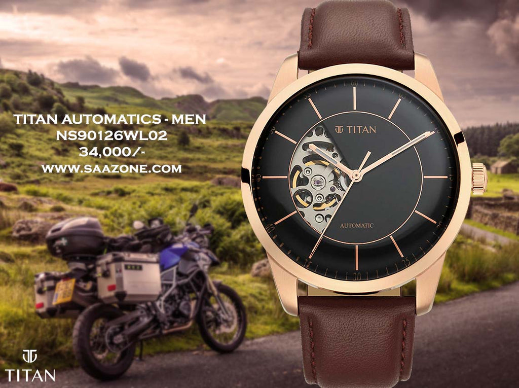 Titan Automatic Sectoral Black Dial for Men 90126WL02