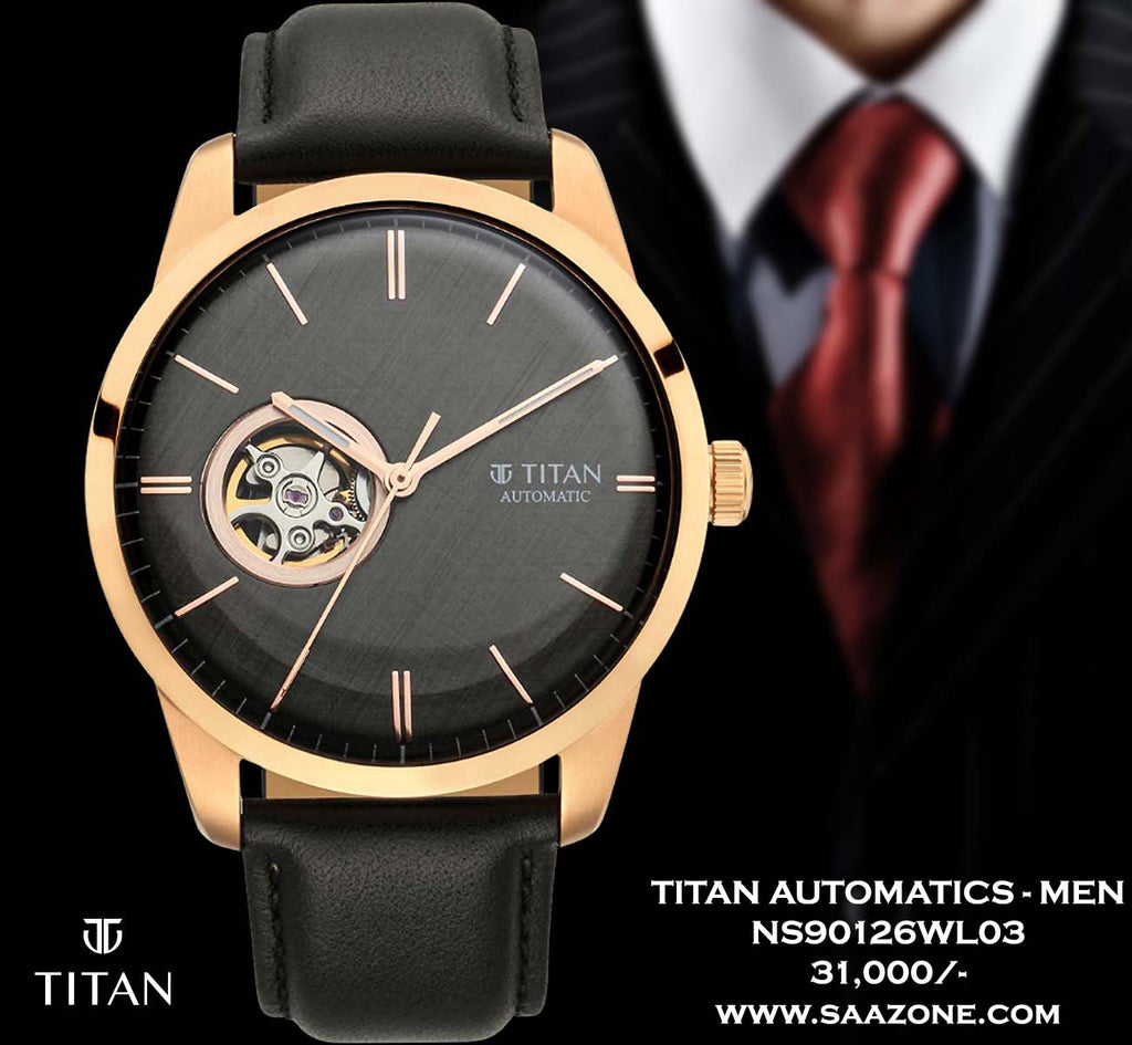 Titan Automatic Open Heart for Men 90126WL03