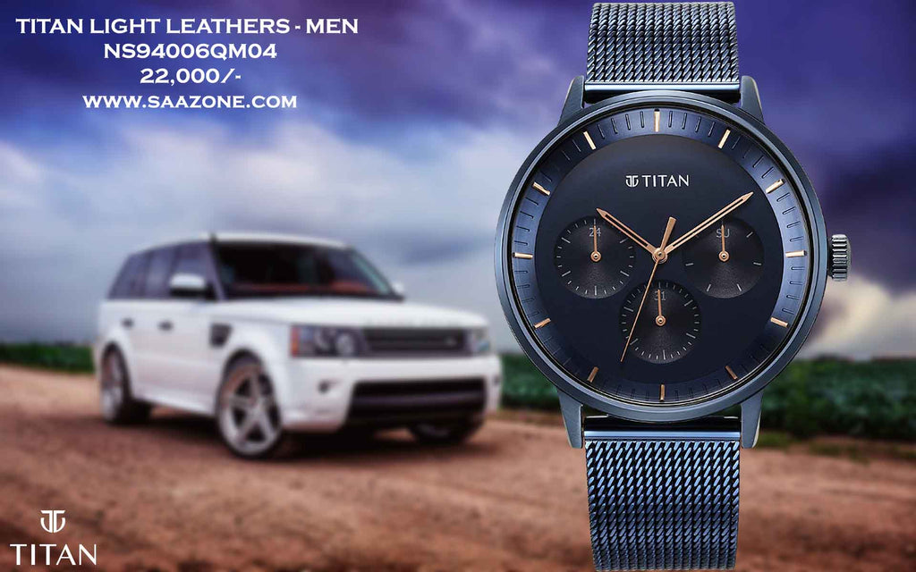 Titan Modern Classics Blue Dial for Men 94006QM04