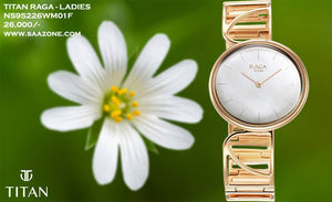 Titan Raga Power Pearls Mother of Pearl Dial For Ladies 95226WM01