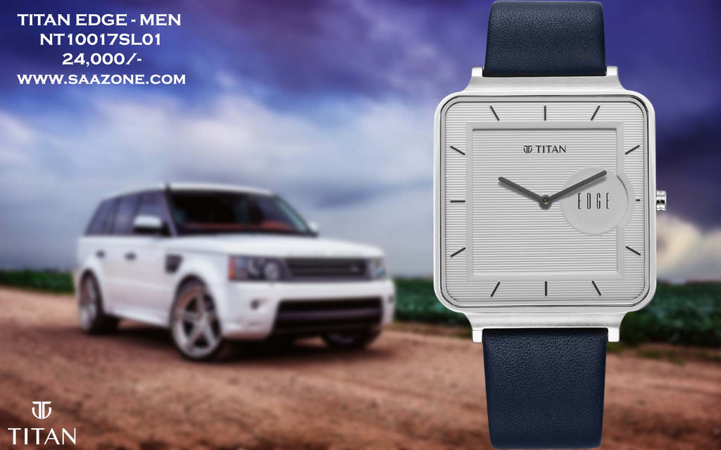 Titan Edge Quad White Dial For Men 10017SL01