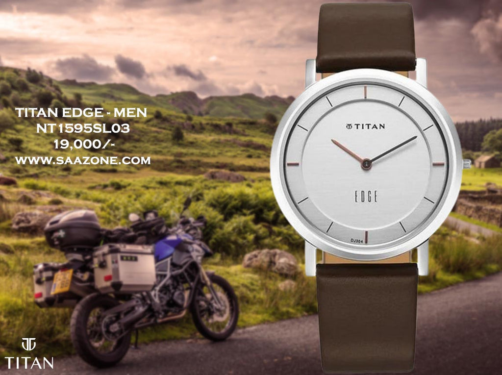 Titan Edge Silver Dial for Men 1595SL03