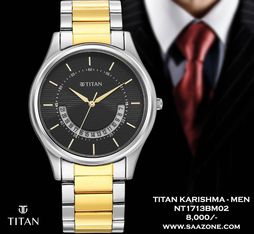 Titan Karishma Two-Tone Steel for Men 1713BM02