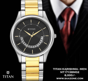 Titan Karishma Two-Tone Steel for Men 1713BM02