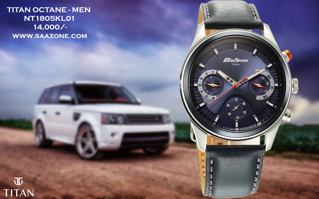 Titan Octane Blue Dial For Men 1805KL01