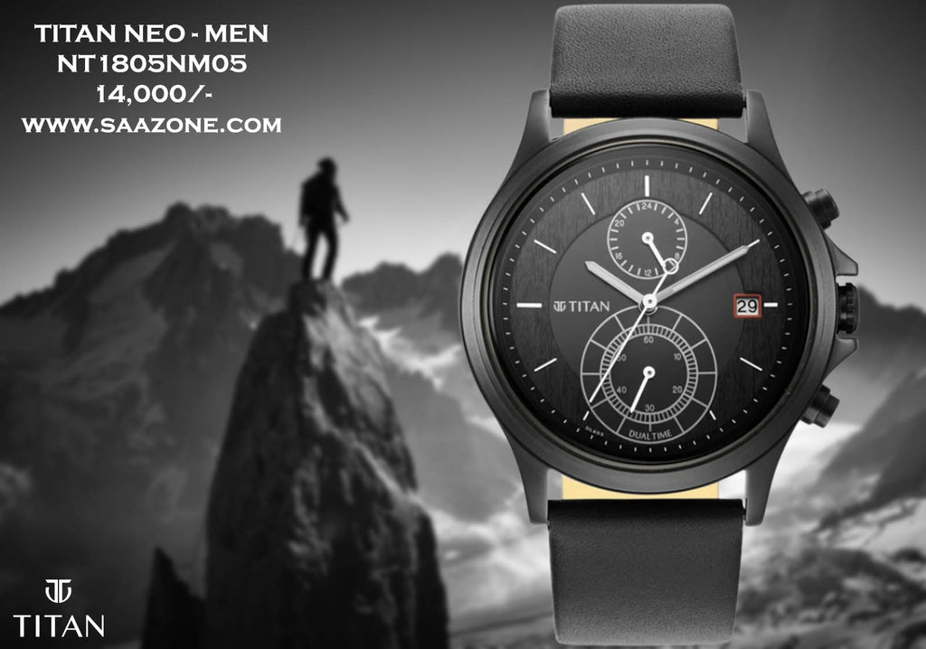 Titan Neo Black Dial for Men 1805NM05