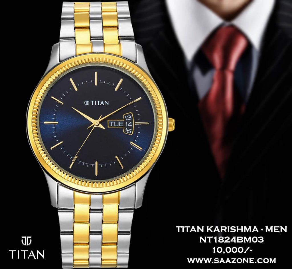 Titan Trendsetter Blue Dial for Men 1824BM03