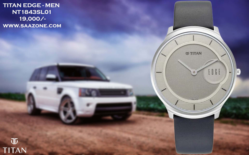 Titan Edge Grey Dial for Men 1843SL01