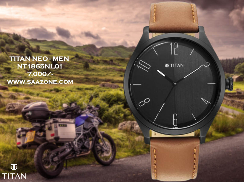 Titan Quartz Black Dial for Men 1865NL01