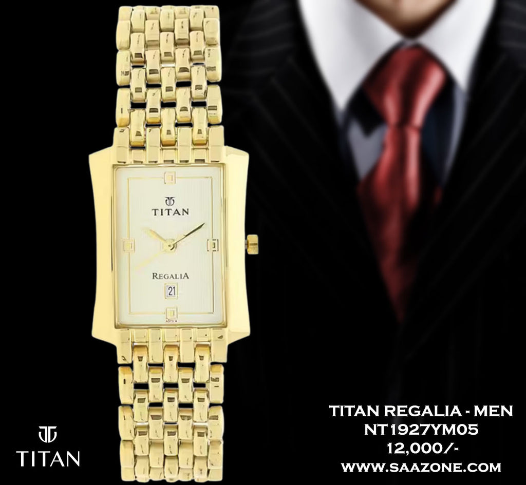 Titan Quartz White Dial for Men 1927YM05