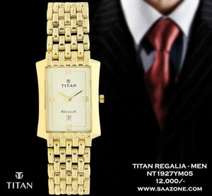 Titan Quartz White Dial for Men 1927YM05