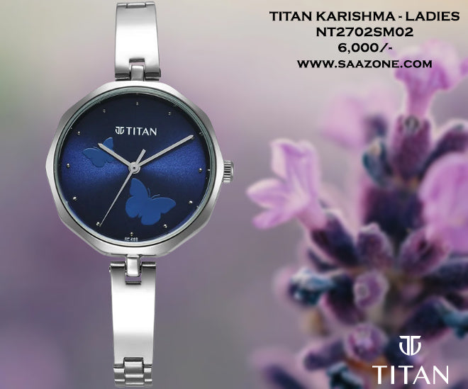 Titan Karishma Blue Dial for Ladies 2702SM02