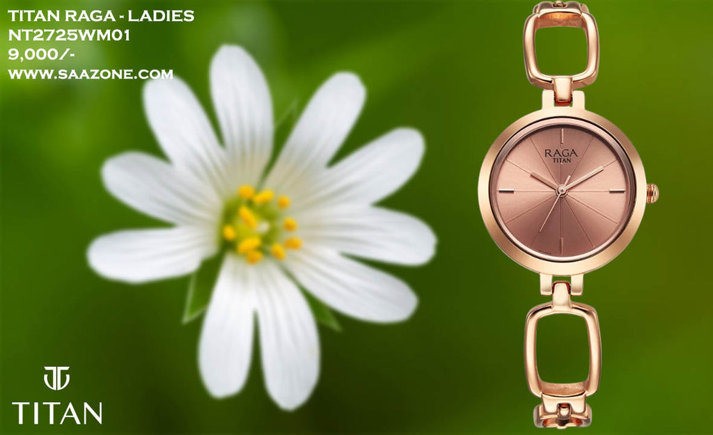 Titan Raga Rose Gold Dial for Ladies 2725WM01