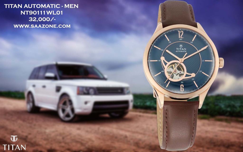 Titan Automatic Blue Dial for Men 90111WL01